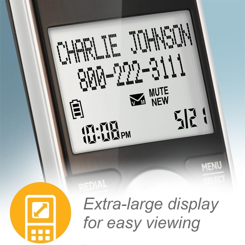 Long Range Cordless Phone with Digital Answering Machine
