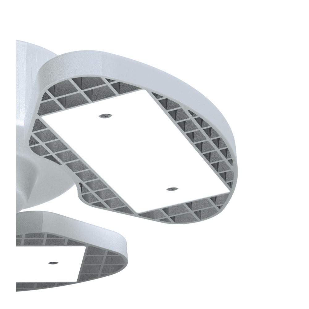 LED Daylight Garage Light, 30-Watt (3000-Lumen) 3 Adjustable Lighted Blades