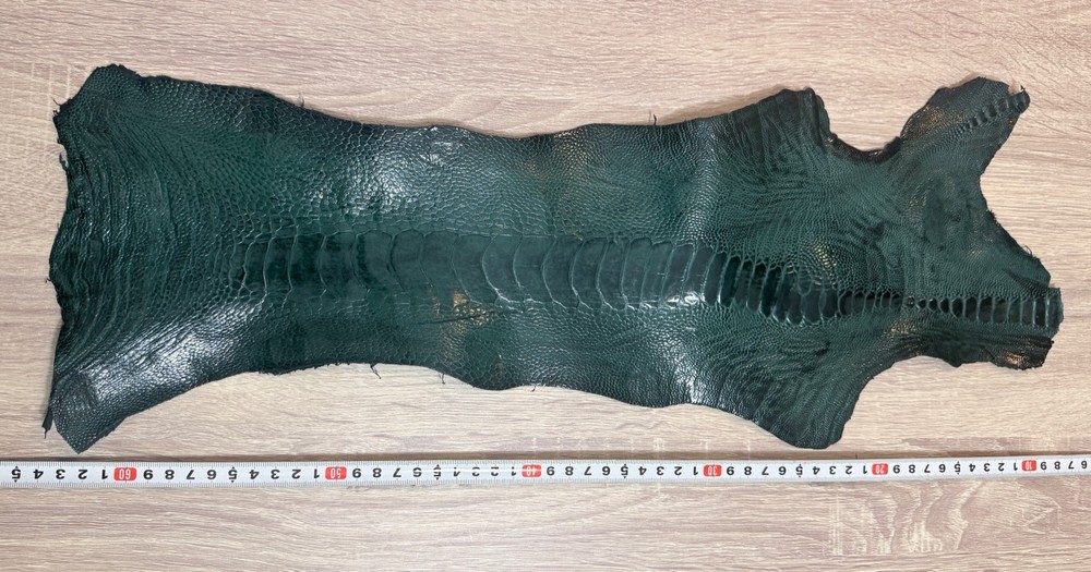 Ostrich Legs Skin Leather 100% Real