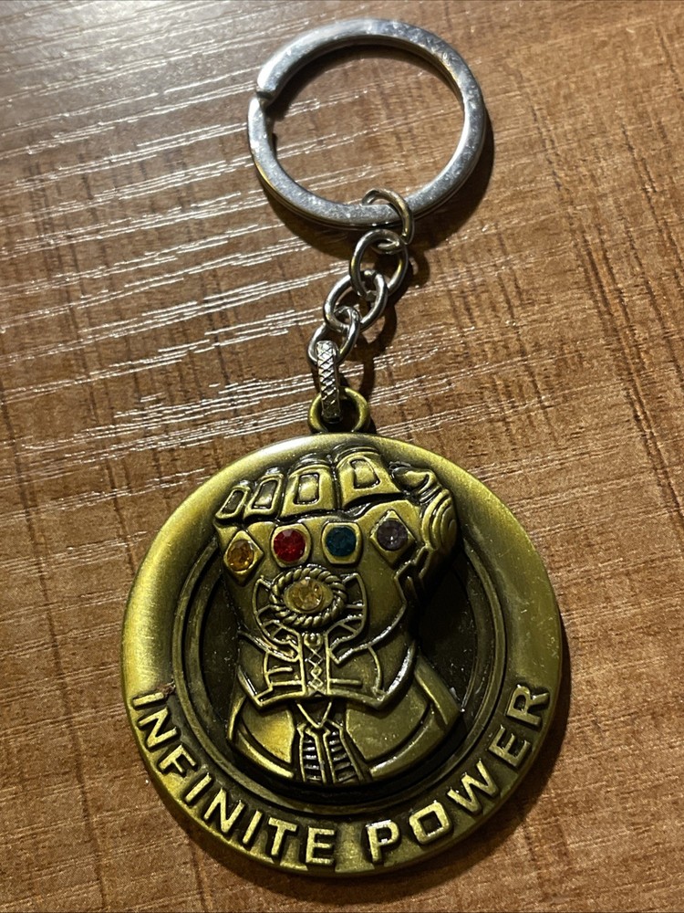 INFINITY POWER GAUNTLET KEYCHAIN Marvel Comics Avengers Key Chain/Keyring