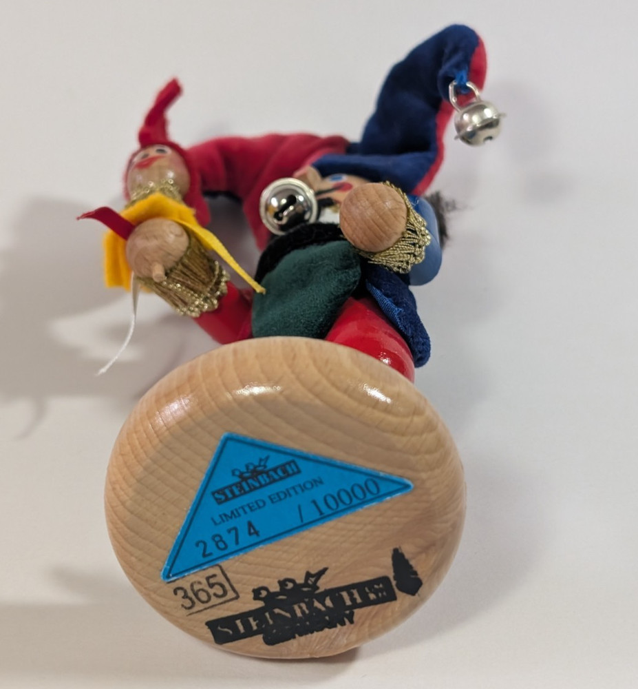 Steinbach 5" Mini Nutcracker "JESTER" w Box Germany 2874/10000 & Mini Nutcracker