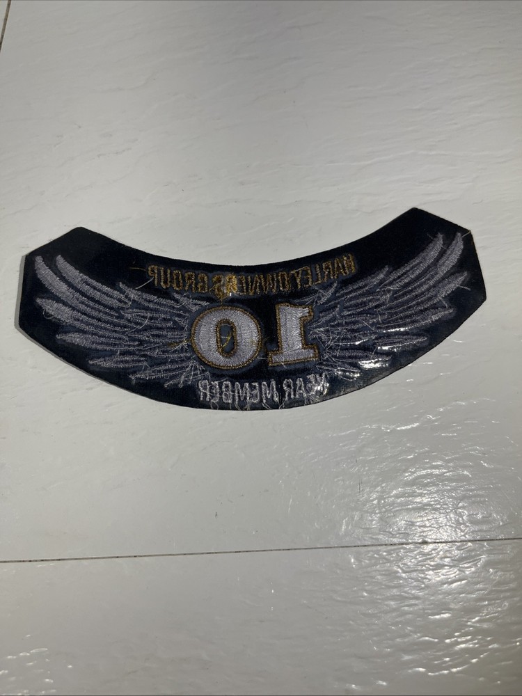 Harley Davidson Owners Group 10 years member exclusive jacket patch 2023 version