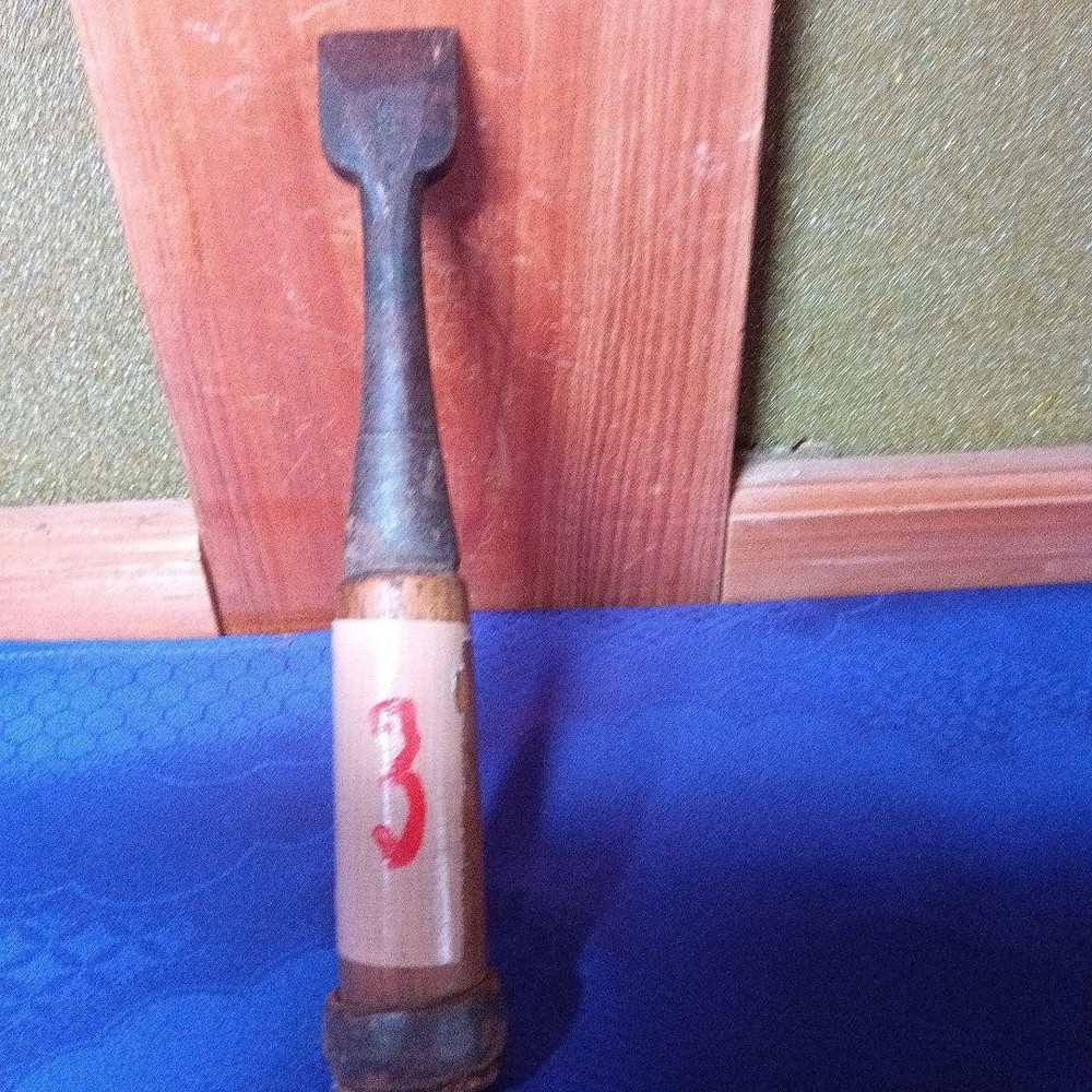Vintage Japanese Chisel Set Tool 5 Pieces Carpentry