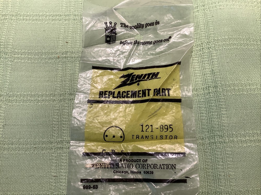 Zenith oem part #121-895 transistor