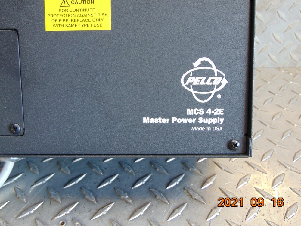 PELCO MCS4-2E MASTER POWER SUPPLY