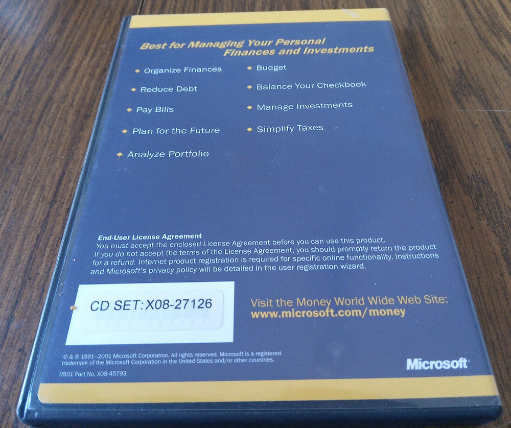 Microsoft Money 2002 Deluxe For Windows PC's