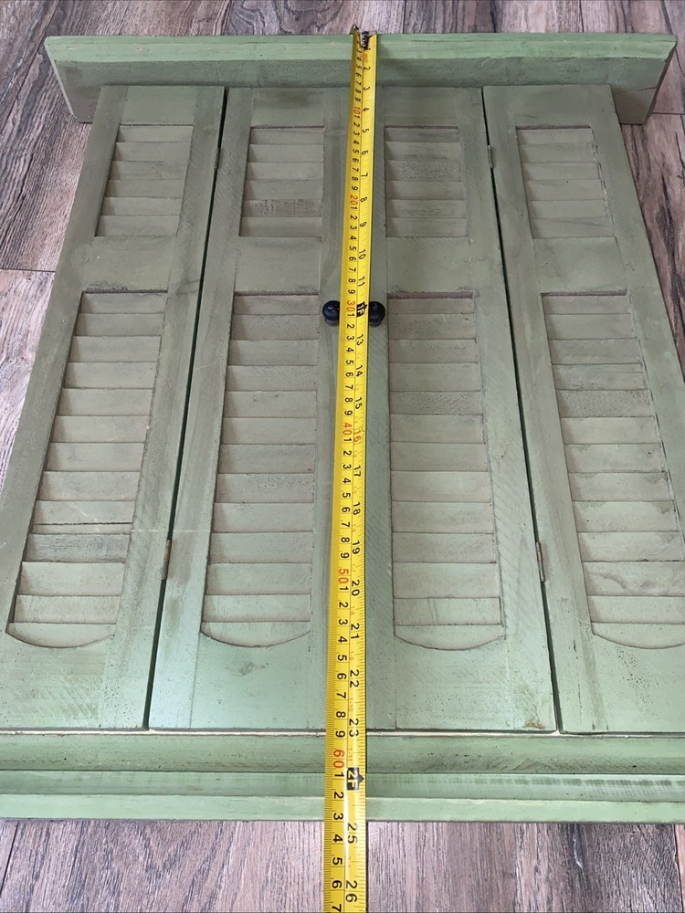 Home Interiors Rustic Mirror Shutters Home Decor 25” x 22”