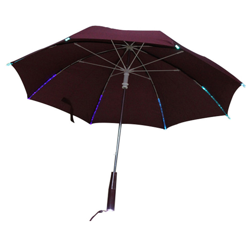 Umbrella With LED Light Up Changing Color Flashlight Straight Umbrellas Prop80cm
