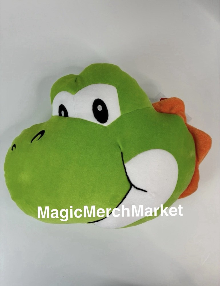 Universal Studios Super Nintendo World Yoshi Egg Reversible Plush Pillow