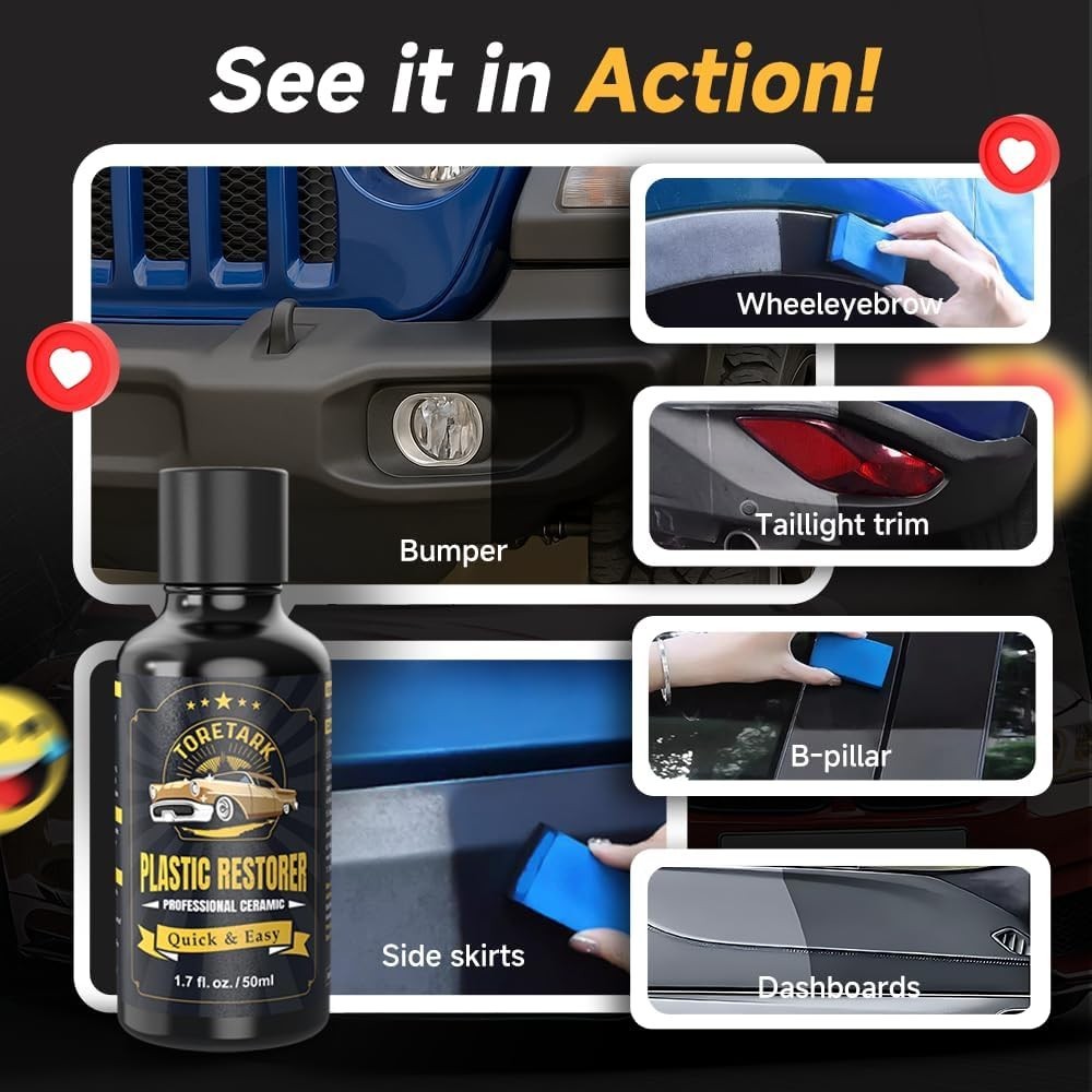 Ultimate Ceramic Coating&Plastic Trim Restorer with Crystal Coating