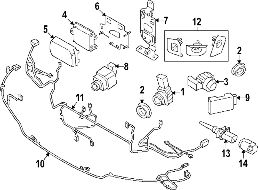 Genuine BMW Distance Sensor Mount Bracket 66318099608