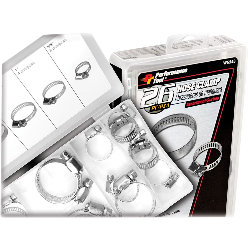 Performance Tool Hose Clamp Assortment 26-Piece W5348