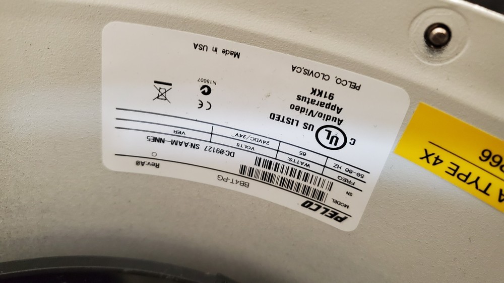 PELCO BB4T-PG Spectra SE Pendant Mount With DD4TC16 Camera