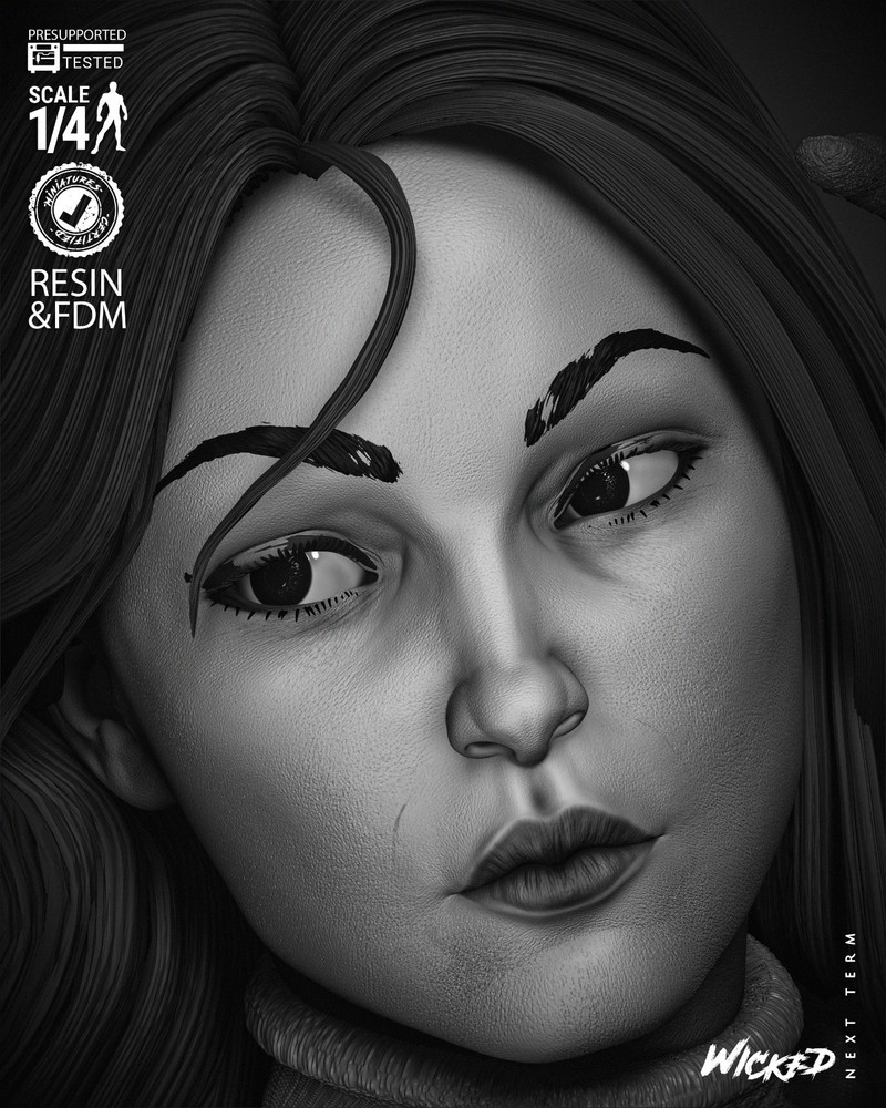 Mantis comic version bust Resin Sculpture Statue Model Kit Unpainted/Unassem