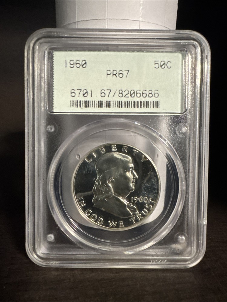 1960 50C Proof Franklin Half Dollar PCGS PR 67 OGH