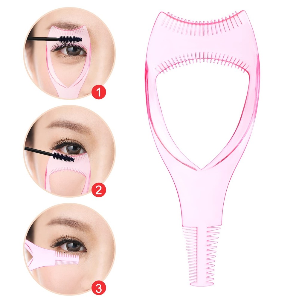4-in-1 Eyelash Applicator Tool Kit, False Lash Clip Curler Separator Comb Set