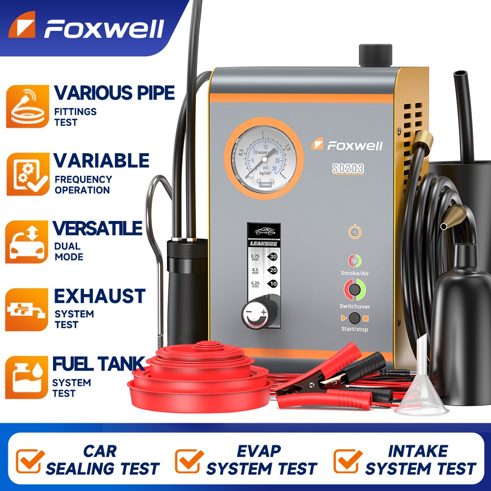 FOXWELL SD203 Vacuum System EVAP Smoke Machine Diagnostic Leak Detection Tester