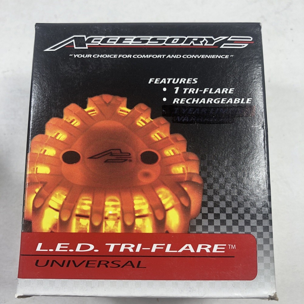 6 Pack Rechargeable LED Emergency Flare Kit Car Motorcycle Waterproof Multi Mode