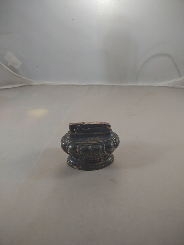 Ronson Crown silver plated 1950’s vintage table top lighter UNTESTED