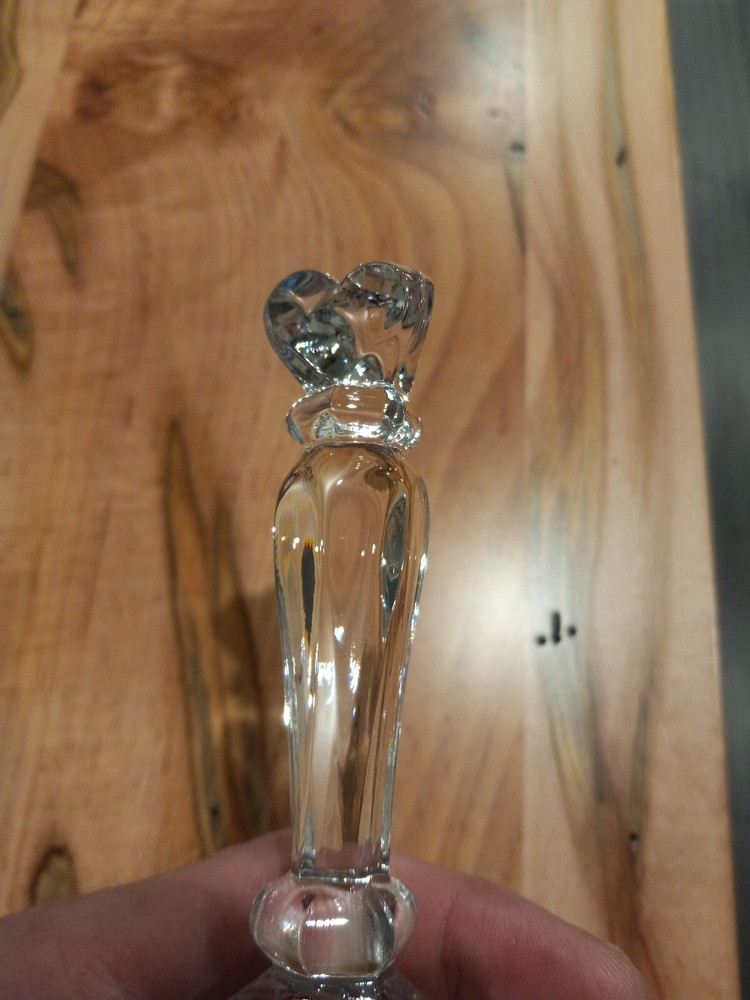 Vintage Crystal Dinner Bell Heart handle