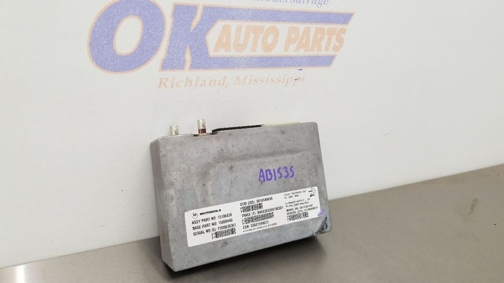 07 CHEVY TAHOE COMMUNICATION ONSTAR MODULE 15106838