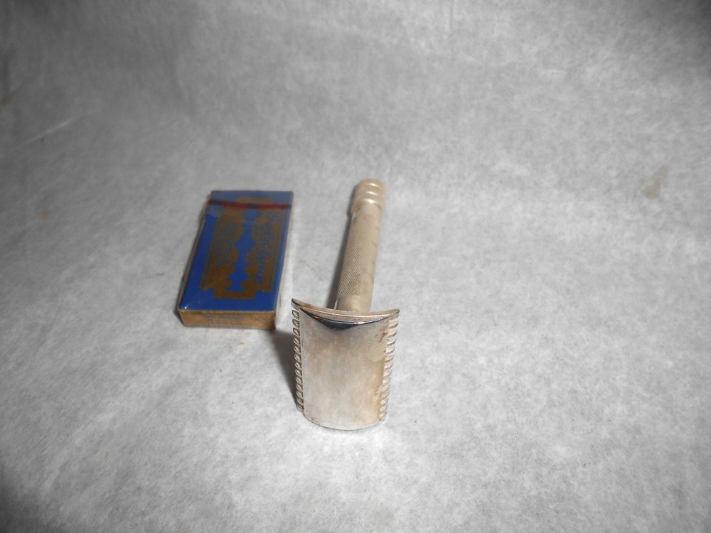 Gillette 1919 Old Type Razor Three Piece Silver 96