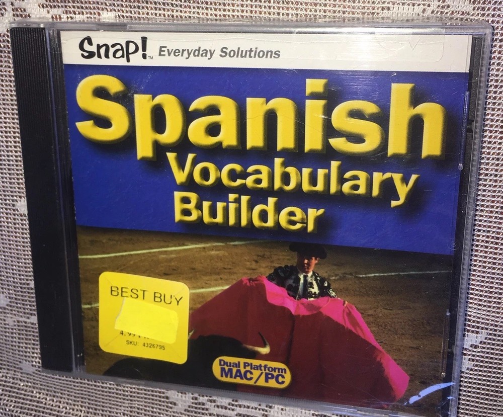 SNAP! Spanish Vocabulary Builder Digital Platform Windows 95 , MAC/ PC