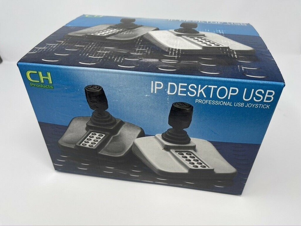 NEW Apem CH Products IPD Desktop USB PTZ Controller Joystick CCTV 12 Butt 3 Axis