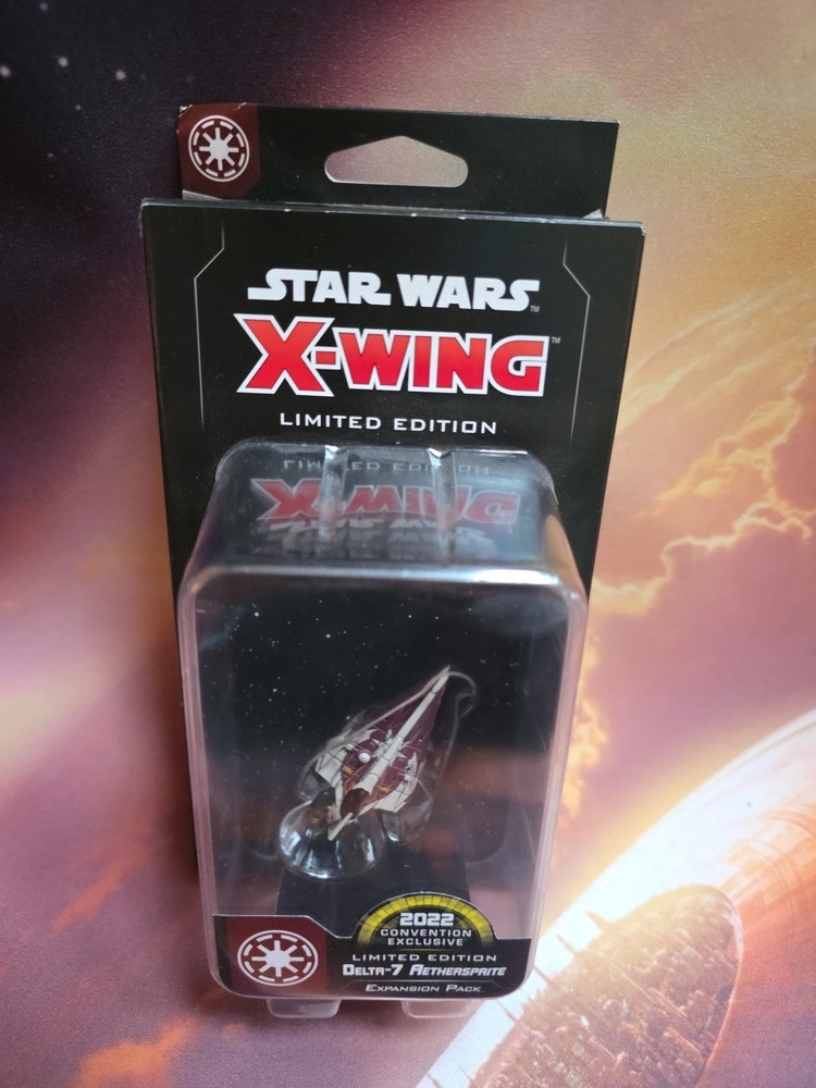 X-Wing 2nd Ed Delta-7 Aethersprite Celebration Convention 2022 Not Mint See PICS