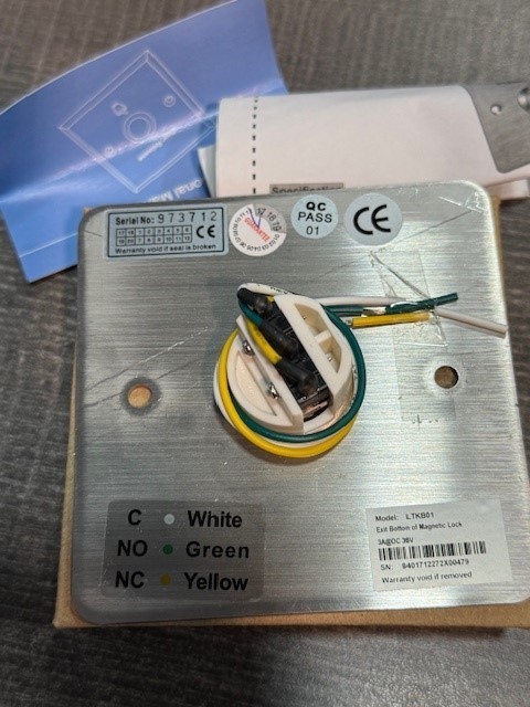 LTS LTKB01 Platinum Exit Button of Magnetic Lock