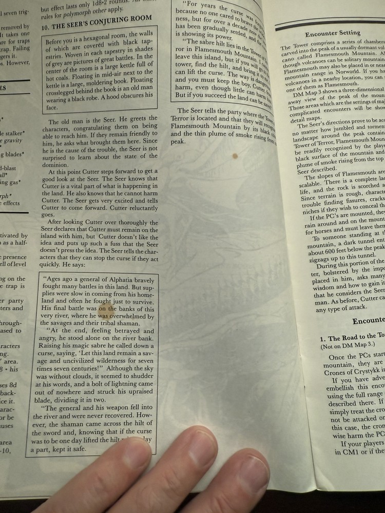 D&D TSR Adventure Module “Sabre River”