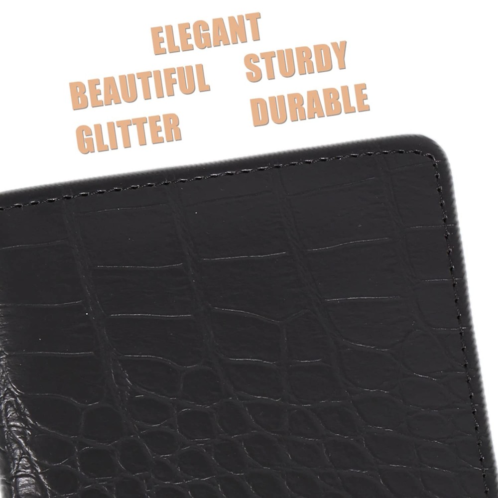 Checkbook Cover for Duplicate Checks for Men, RFID Blocking PU Leather Standa...