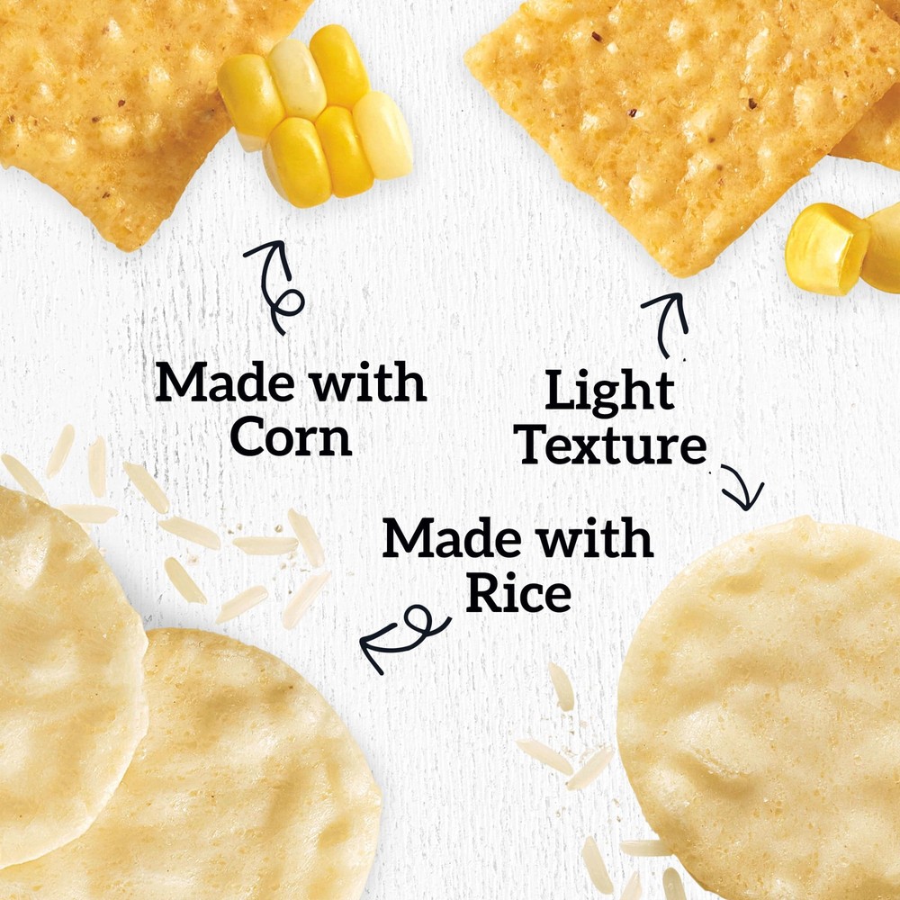 Rice & Corn Snacks Gluten Free Crackers Variety Pack Bulk Snack Crackers 4 Boxes