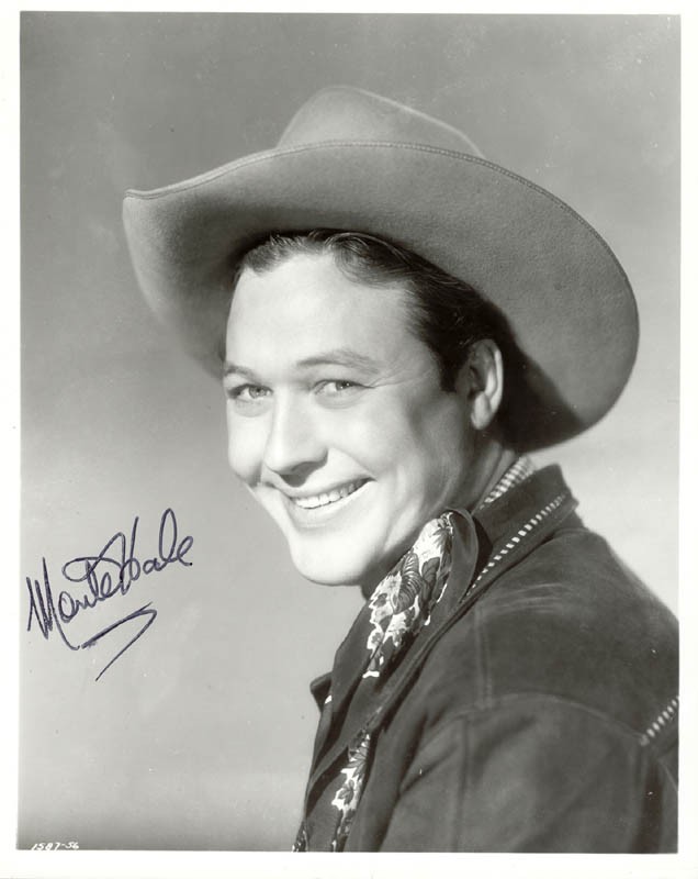 MONTE HALE - AUTOGRAPHED SIGNED PHOTOGRAPH