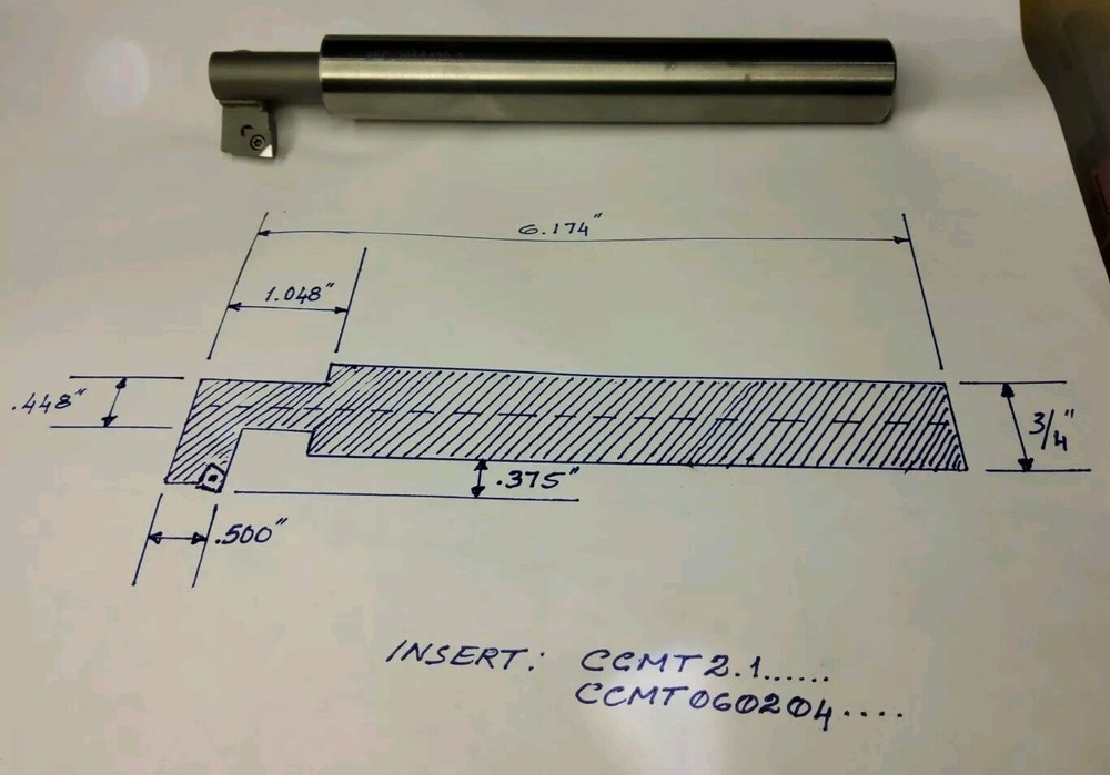 INSERT CARBIDE BACK WORK BORING BAR