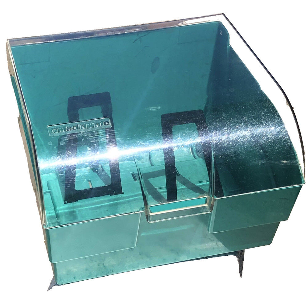 MediaMate Floppy Disk Storage Box Container Organizer Holder Case 8.5" Turquoise