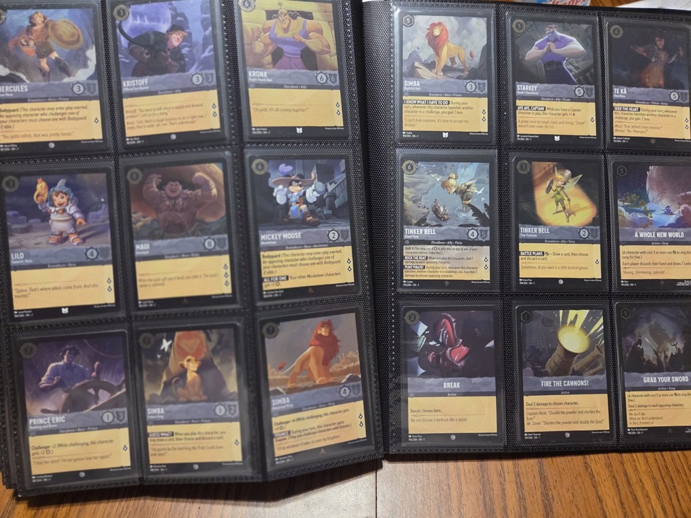 Disney Lorcana The First Chapter Complete Master Set Regular & Cold Foil Lot