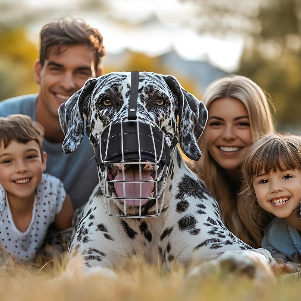 Great Dane Muzzle to Prevent Biting,Extra Large Dog Muzzle for Great Dane,Met...