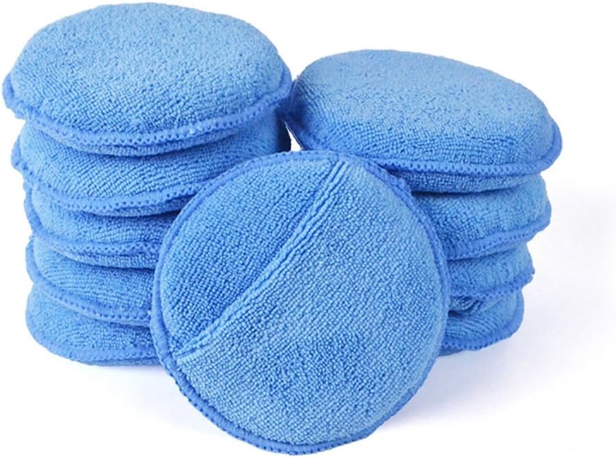 Microfiber Wax Applicator, AutoCare Ultra-Soft Applicator Blue