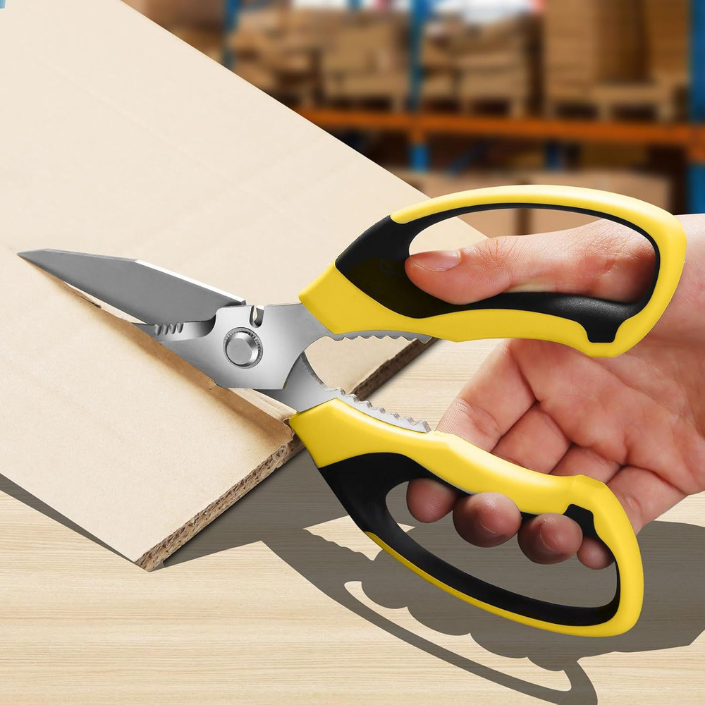 Utility Scissors Heavy Duty: 8-Inch Sharp Scissors All Purpose Heavy Duty, Serra