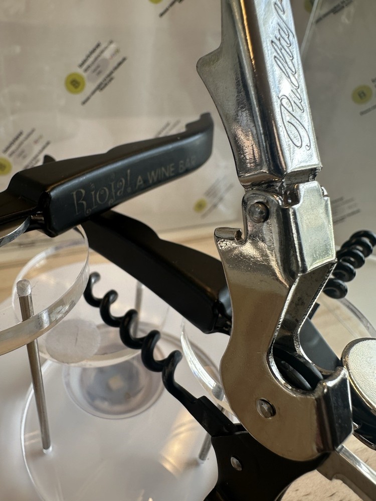 3-Pk Pulltap's Professional Double-hinged Waiter's Corkscrew with Pulltap's Logo