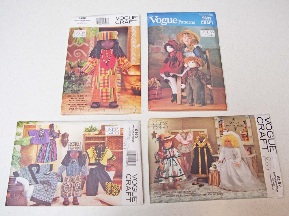 Doll Uncut Sewing Patterns Ethnic African Caftan Vogue
