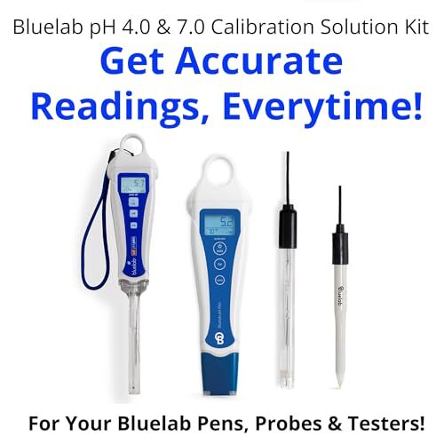 Bluelab pH 4.0 Calibration Solution 500 ml, pH 7.0 Calibration Solution 500