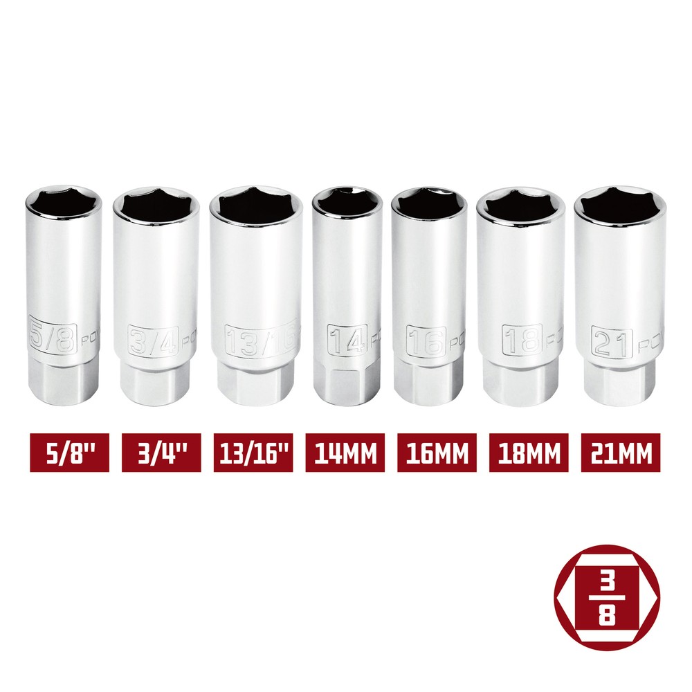 Powerbuilt 3/8 Inch Drive 18 MM Spark Plug Socket - 643009