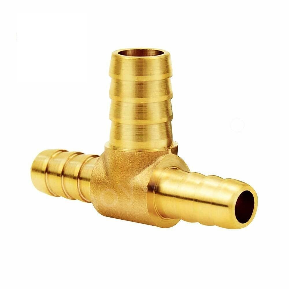 Hose Barb Fitting Reducing Tee 3/8"x1/2"x3/8" Barb OD T-fitting Intersection 1pc