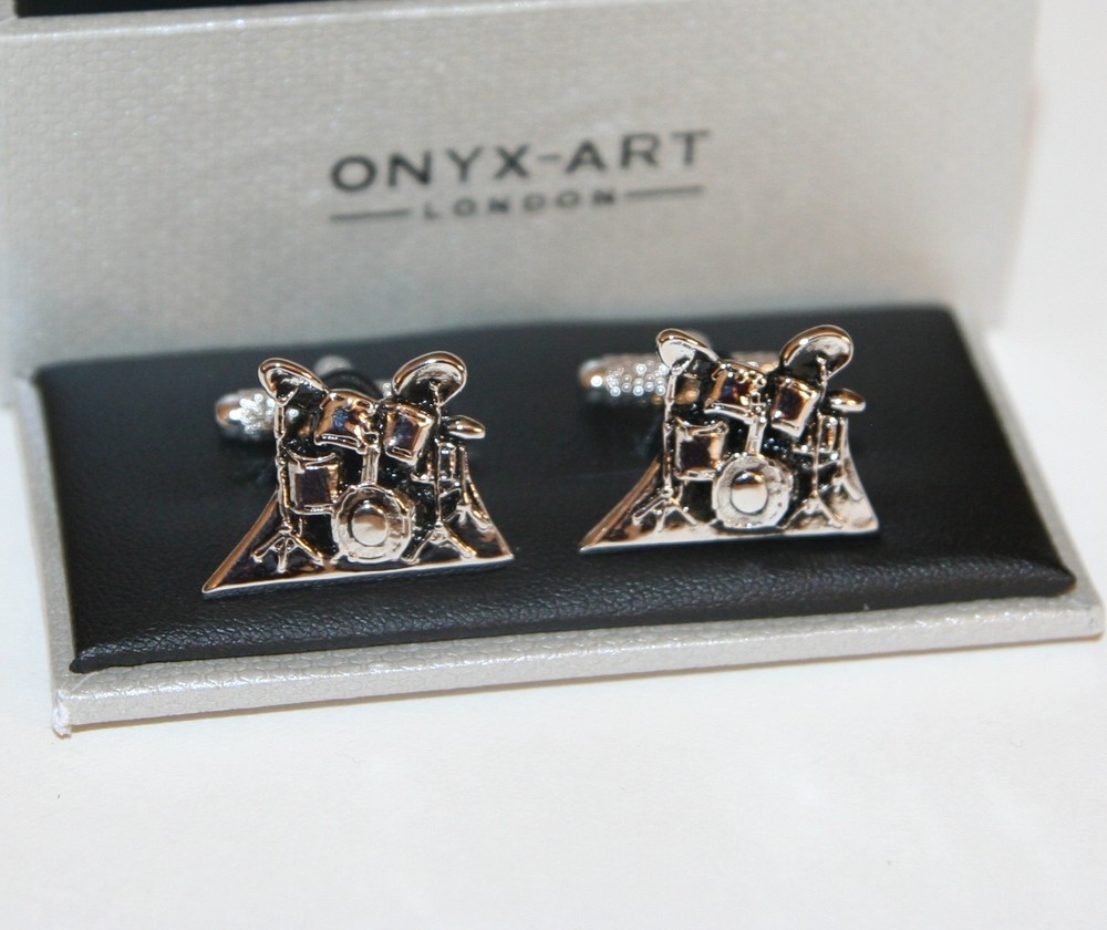 Novelty Cufflinks - Drums Drumkit Design * New * Gift