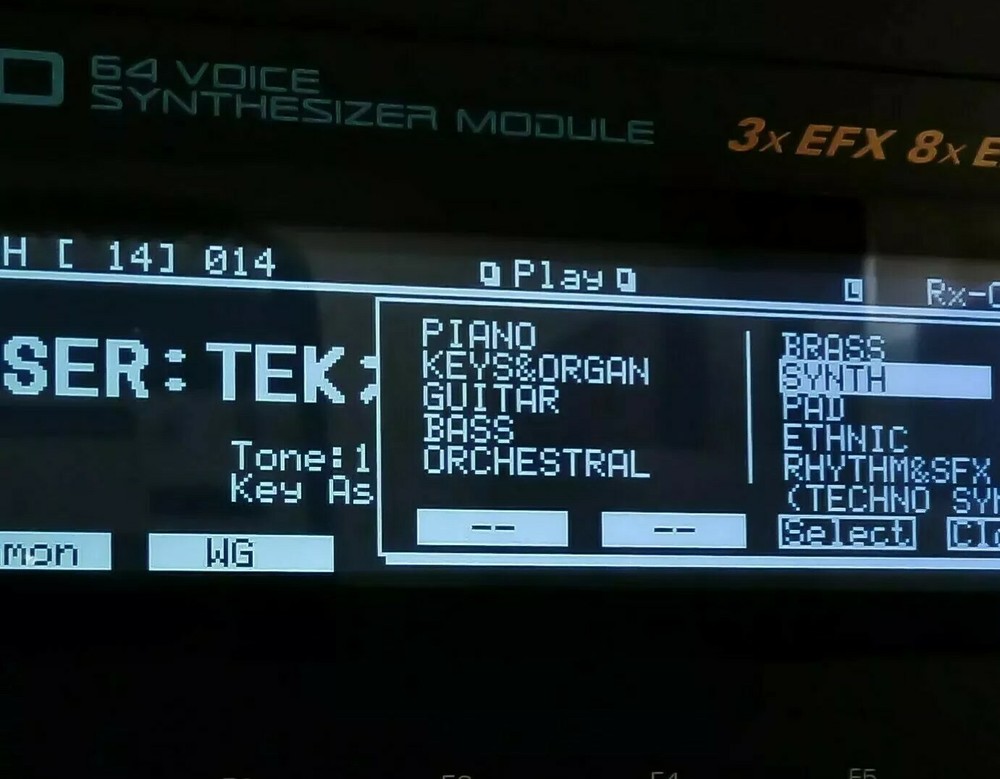 Roland JV-2080 Custom LUX (Negative) LED Display !