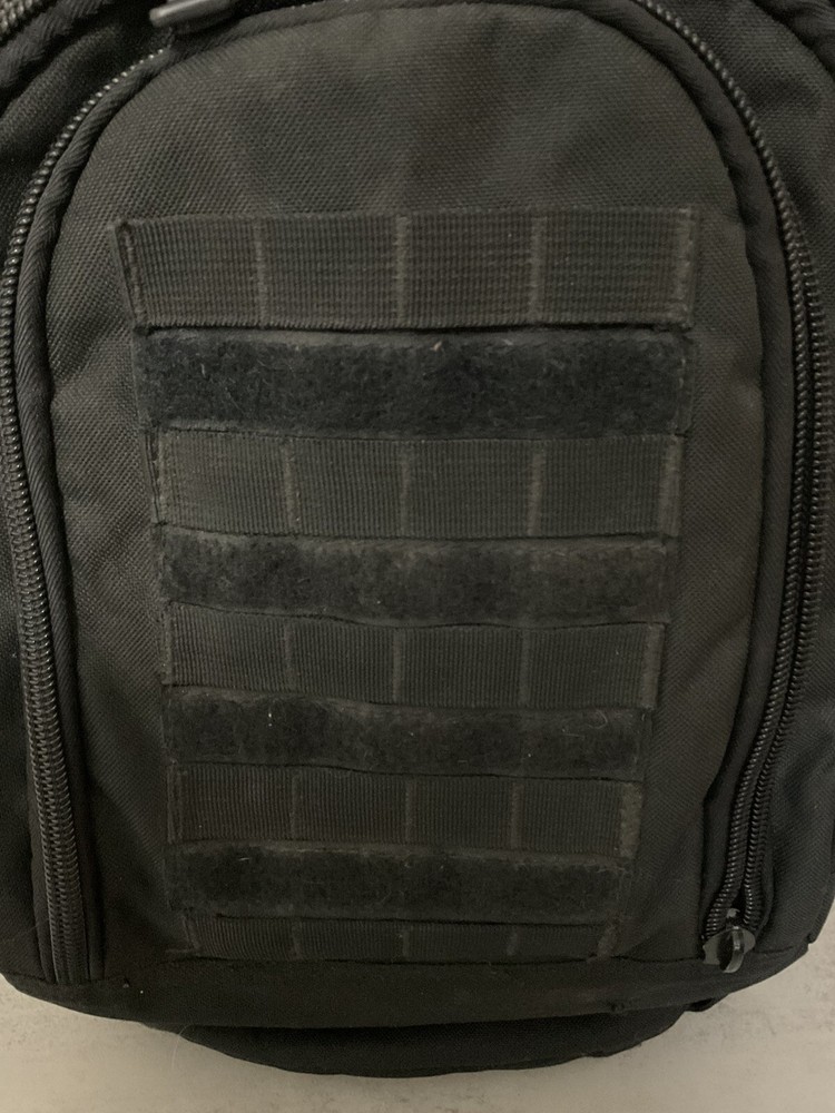 Fox Tactical Backpack Black Multi Compartments Hiking Outdoors - See Notes