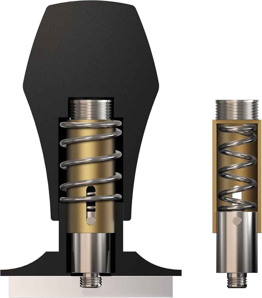 Spring Loaded Tightener - Anodized Aluminum Handle and Bracket - Flat Base