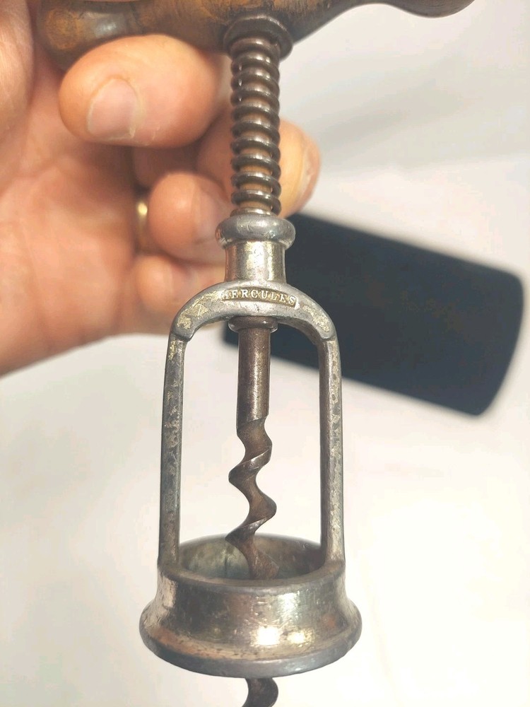 Vintage Hercules Spring Corkscrew Wine Bottle Opener